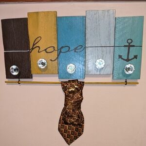 Z. Richards tie Necklace with Scotty dog brooch